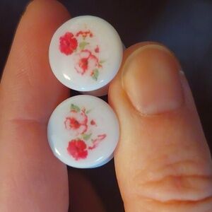 Acrylic Floral 1/2" Gauges
